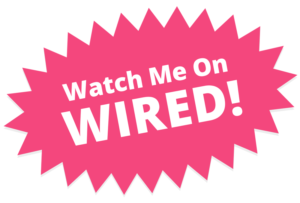 Pink Starburst "Watch Me On Wired!"